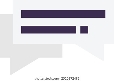 Ilustração Simples do Vetor de Ícone de Mensagem de Comunicação de Bate-papo