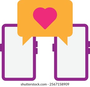 Chat Communication Message Icon Vector Flat Illustration