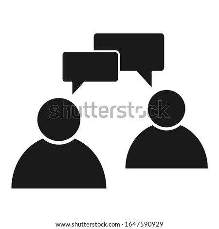 Chat, communication, speak, talk icon vector illustration isolated on white background 