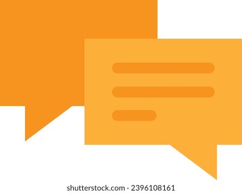 Icono de conversación de conversación Icono de vector Ilustración plana