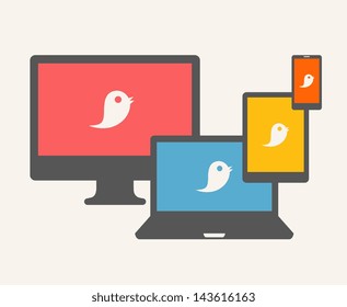 Chat Concept. Information Medium. Vector EPS 10.