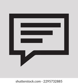 Icono de línea de concepto de conversación. Ilustración de elemento simple. Diseño de símbolo de esquema de conversación