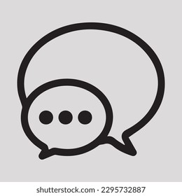 Chat  concept line icon. Simple element illustration. Chat concept outline symbol design