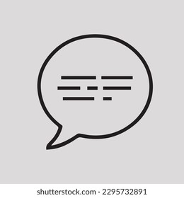Chat  concept line icon. Simple element illustration. Chat concept outline symbol design