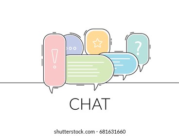 Chat concept. Vector illustration