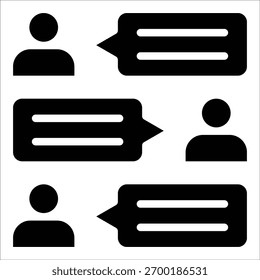 Chat Conversation Icon Element For Design