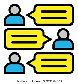 Chat-Unterhaltungs-Symbol-Element für Design