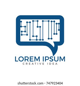 Chat Conversation Message Communication Logo.