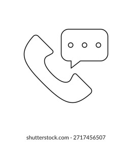 Conversación de chat o mensaje a través del teléfono.