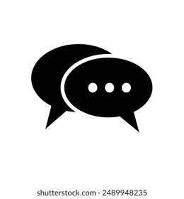 Chat, conversation - vector icon