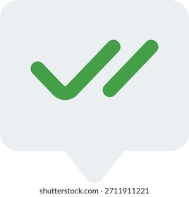 Chat deliver vector design in modern style, message sent status and online communication concept, digital chat illustration. Flat Icon