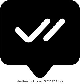 Chat ofrece diseño de Vector en estilo moderno, mensaje enviado Estado y concepto de comunicación en línea, ilustración de chat digital. Icono de glifo