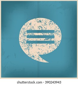 Chat design,grunge concept,vector