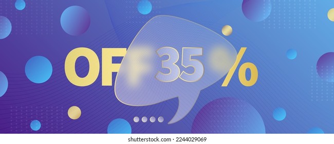 Chat dialog Discount boxes Glass morphism effect style. Transparent frosted acrylic speech bubble on color gradient circles Realistic glassmorphism matte plexiglass message shapes. Vector illustration