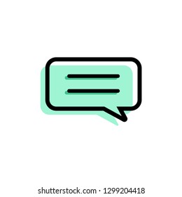 Chat Dialog Icon Vector