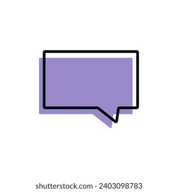 Ilustración de vectores de iconos de diálogo de chat