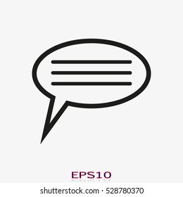 chat, dialogue, icon, vector illustration, eps10