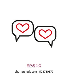 chat, dialogue, icon, vector illustration, eps10