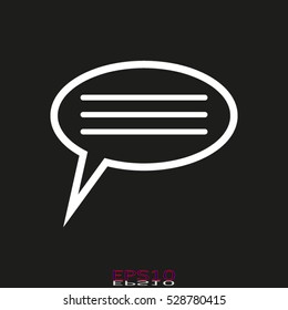 chat, dialogue, icon, vector illustration, eps10