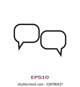 chat, dialogue, icon, vector illustration, eps10