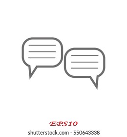 chat, dialogue, icon, vector illustration eps10