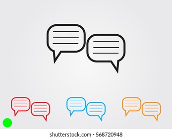 chat, dialogue, icon, vector illustration eps10