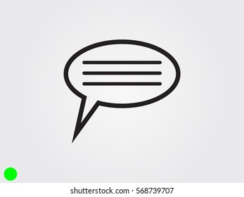 chat, dialogue, icon, vector illustration eps10