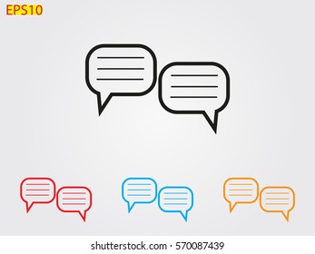 chat, dialogue, icon, vector illustration eps10