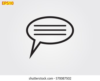 chat, dialogue, icon, vector illustration eps10