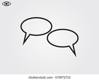 chat, dialogue, icon, vector illustration eps10