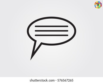 chat, dialogue, icon, vector illustration eps10