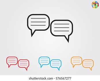 chat, dialogue, icon, vector illustration eps10
