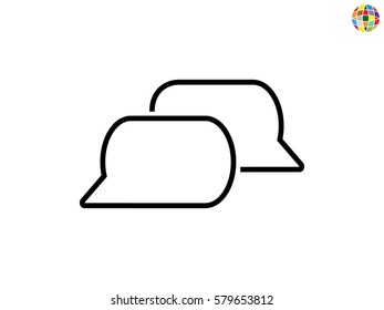 chat, dialogue, icon, vector illustration eps10
