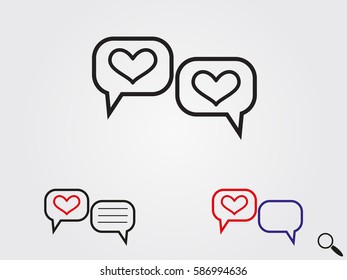 chat, dialogue, icon, vector illustration eps10