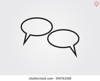 chat, dialogue, icon, vector illustration eps10