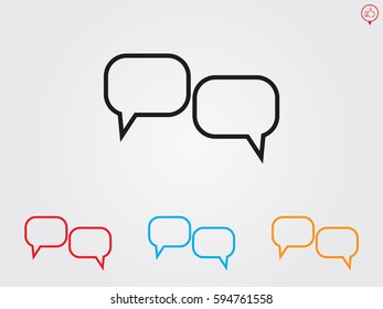 chat, dialogue, icon, vector illustration eps10