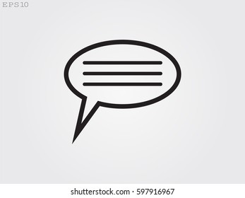 chat, dialogue, icon, vector illustration eps10