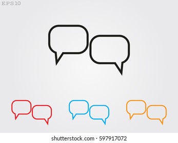 chat, dialogue, icon, vector illustration eps10