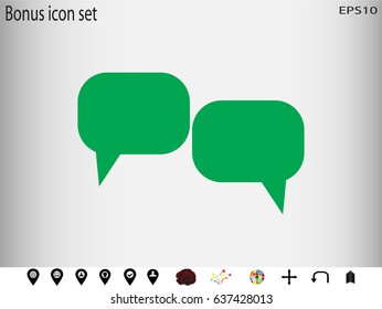 chat, dialogue, icon, vector illustration eps10