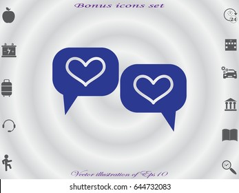 chat, dialogue, icon, vector illustration eps10