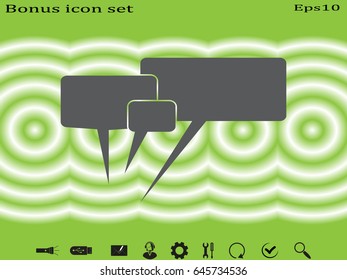 chat, dialogue, icon, vector illustration eps10