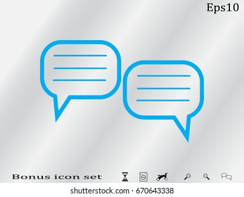 chat, dialogue, icon, vector illustration eps10