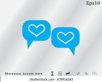 chat, dialogue, icon, vector illustration eps10