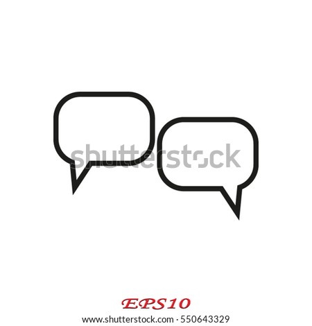 chat, dialogue, icon, vector illustration eps10
