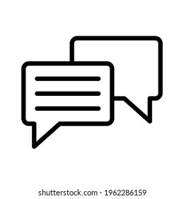 Chat, diálogo, imagen vectorial de icono de mensajes. También se puede utilizar para el soporte al cliente y la interfaz de usuario. Idóneo para aplicaciones web, aplicaciones móviles y medios impresos.
