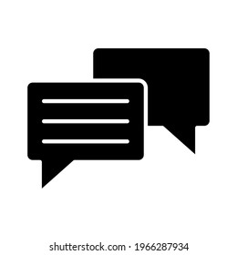 Chat, diálogo, imagen vectorial de icono de mensajes. También se puede utilizar para el soporte al cliente y la interfaz de usuario. Idóneo para aplicaciones web, aplicaciones móviles y medios impresos.