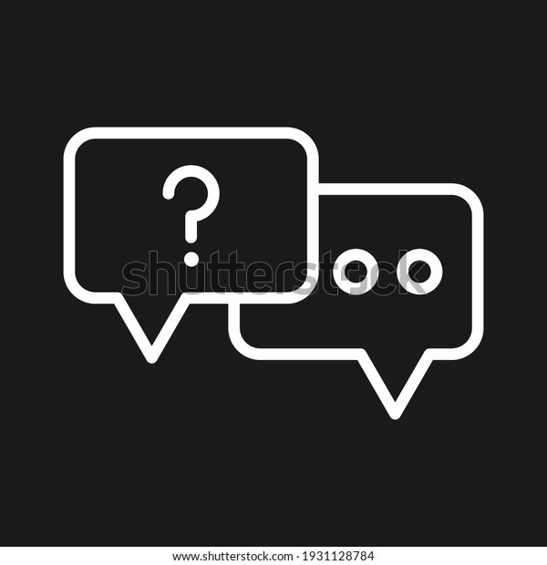Chat, dialogue, support icon vector image. Can\
also be used for customer support. Suitable for use on web apps,\
mobile apps and print\
media.
