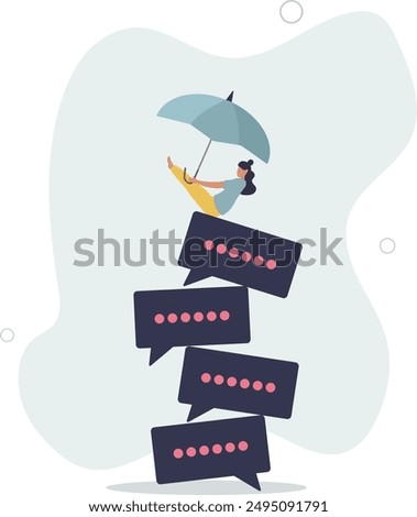 Chat dialogue, talk or discussion, conversation or communication to success, teamwork meeting or debate to get solution, opinion message concept,flat design.illustration with people.