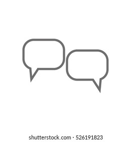 chat, dialogue, vector icon, eps10