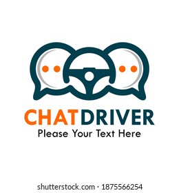 Logo-Vorlage für Chat-Treiber-Symbole
